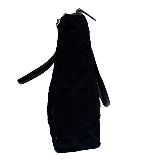 Vera Bradley Large Black Quilted Commuter Tote Bag Travel Work Purse - Picture 6 of 15